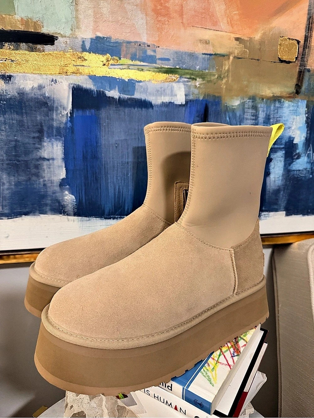 UGG Classic Dipper Brown Platform Winter Boots
